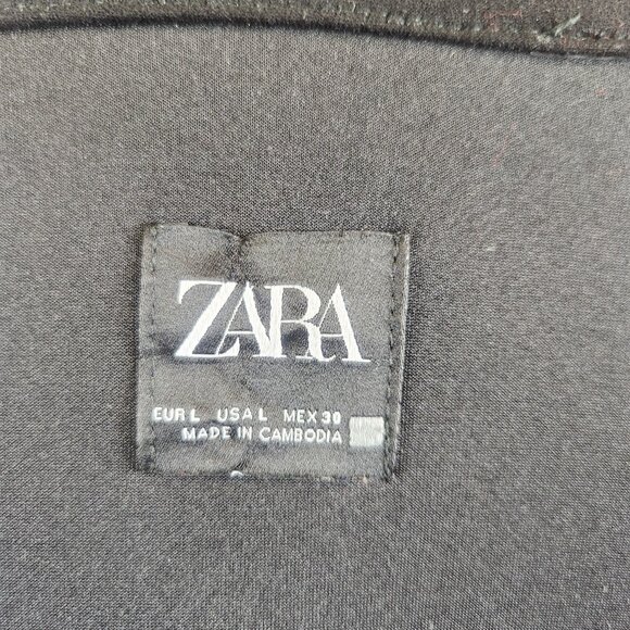 EUC Zara Classic Black Trench Coat - Picture 6 of 6